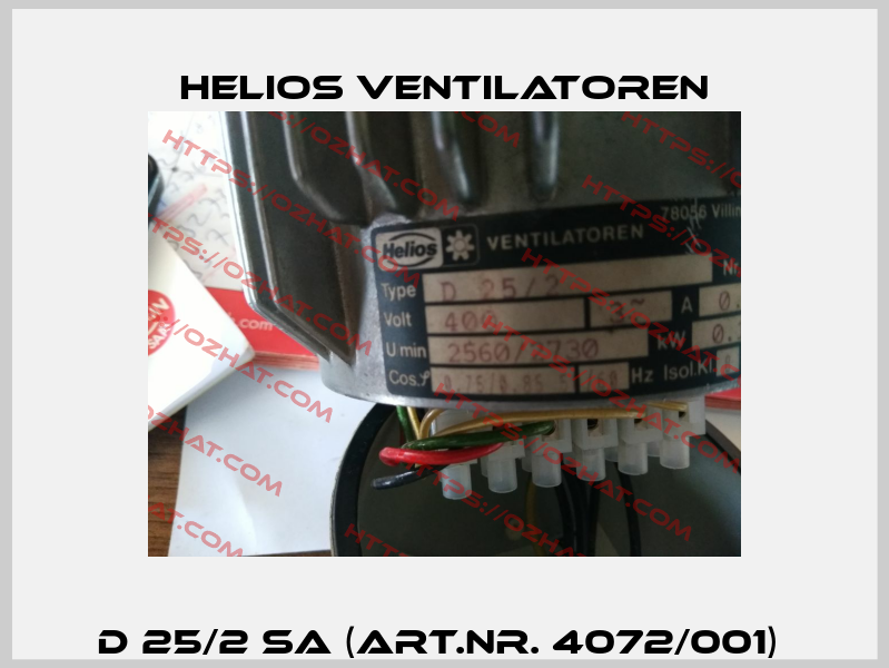 D 25/2 SA (Art.Nr. 4072/001)  Helios Ventilatoren