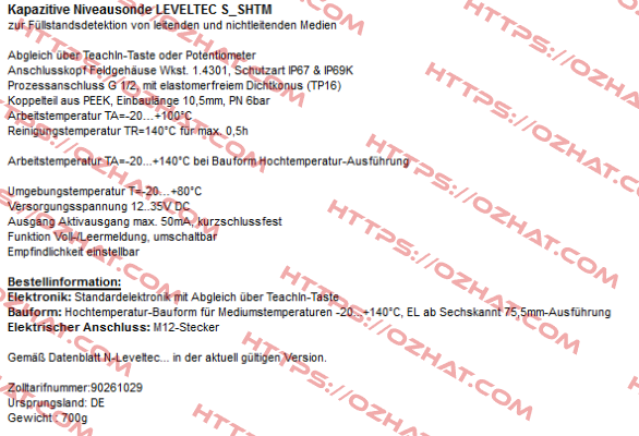  LEVELTEC S-SHTM  Hengesbach
