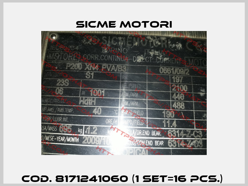 cod. 8171241060 (1 set=16 pcs.)  Sicme Motori
