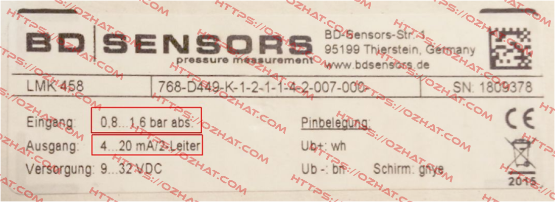 LMK 458  Bd Sensors