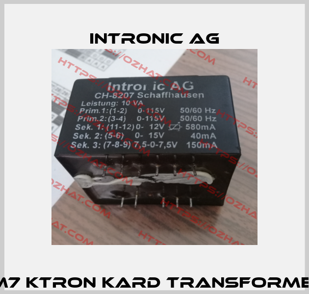 Sm7 Ktron kard transformer  INTRONIC AG