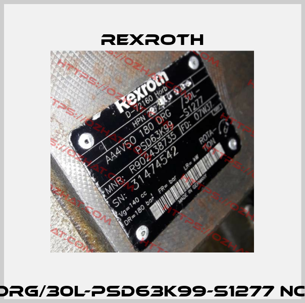 AA4VS0 180 DRG/30L-PSD63K99-S1277 not available  Rexroth