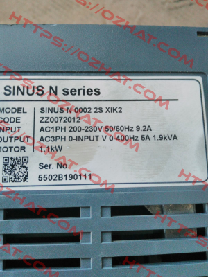 SINUS N 0002 2S XIK2 Sinus