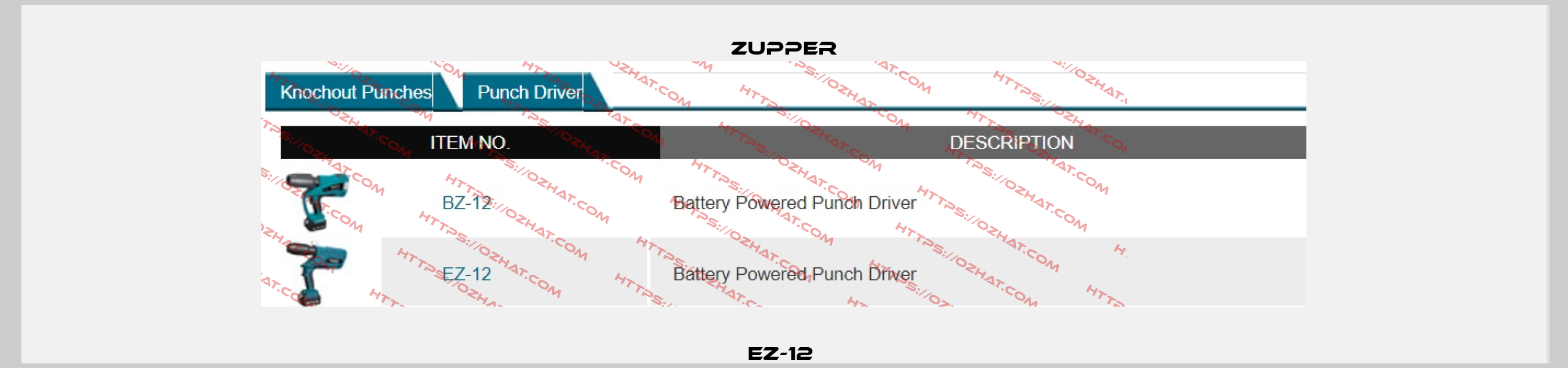 EZ-12  Zupper
