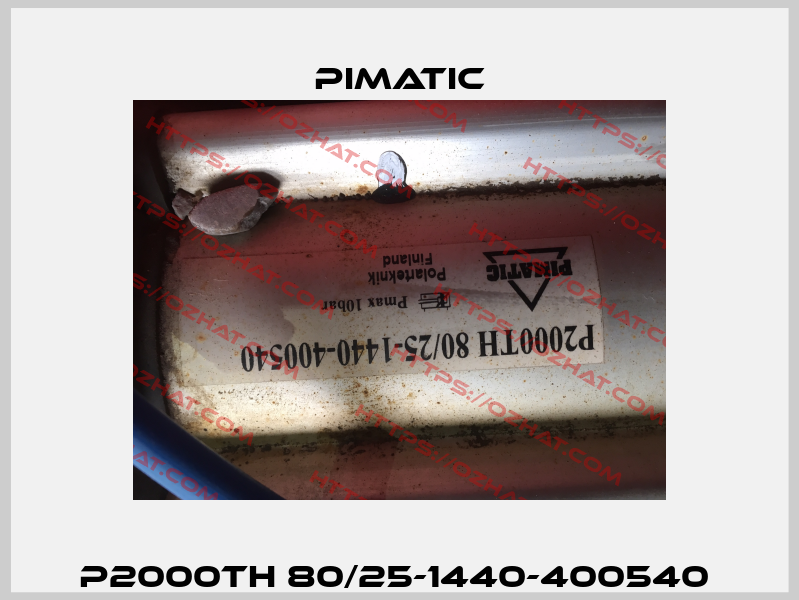 P2000TH 80/25-1440-400540  Pimatic