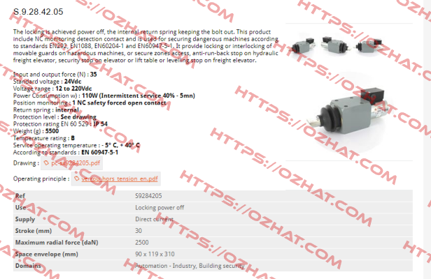 1BS2820A55 Mecalectro