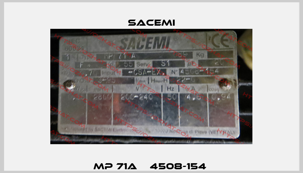 MP 71A № 4508-154  Sacemi
