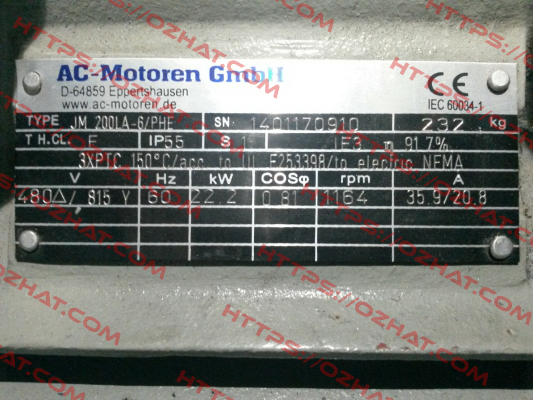 ACM 200 LA-6/PHE  AC Motoren