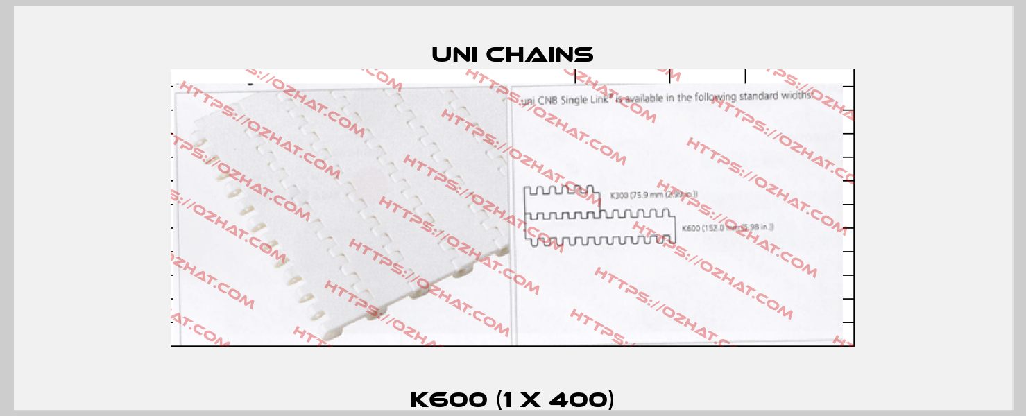 K600 (1 x 400) Uni Chains