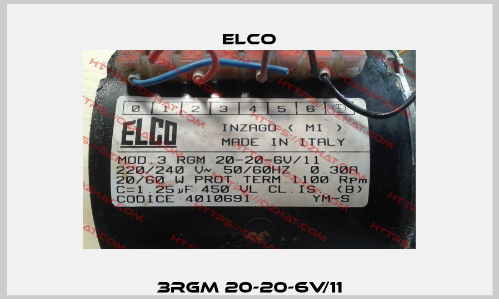 3RGM 20-20-6V/11 Elco