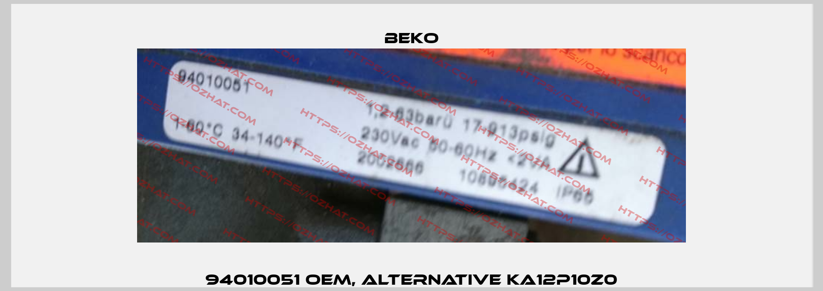 94010051 OEM, alternative KA12P10Z0 Beko
