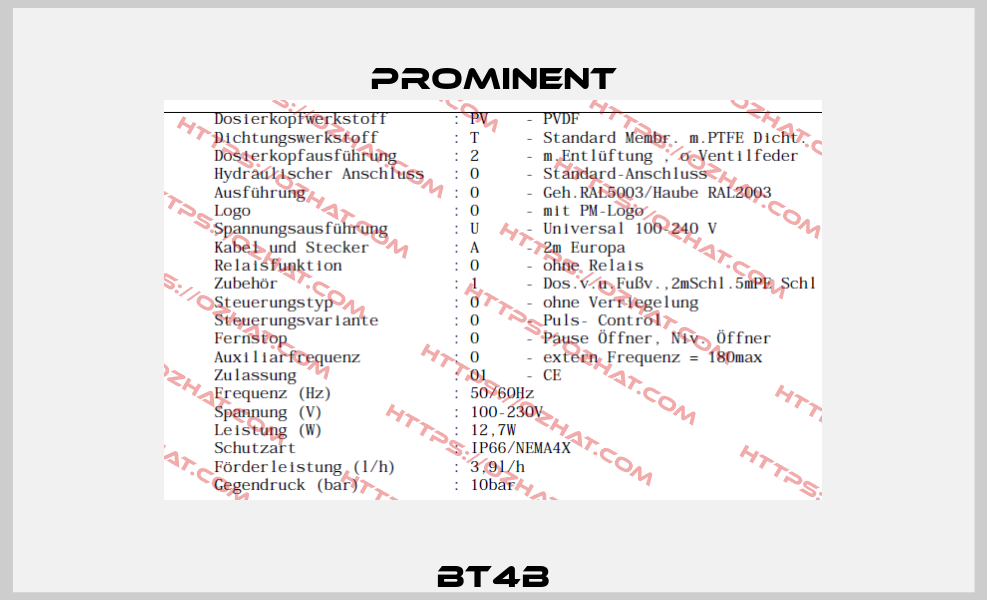 BT4B ProMinent