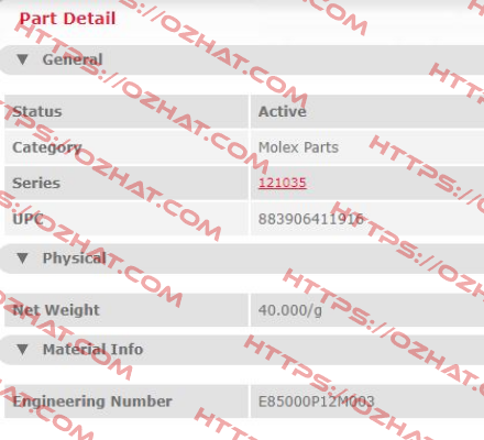 E85000P12M003  Molex