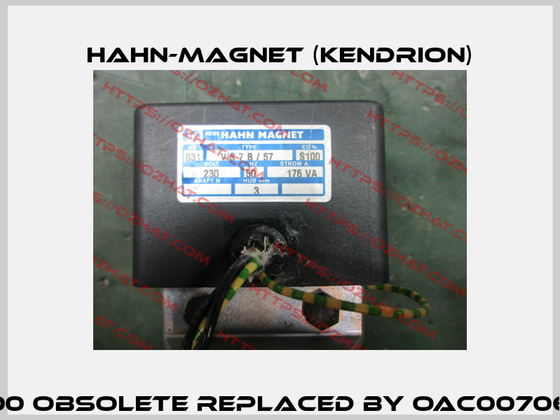 WS 7 B/57 S100 obsolete replaced by OAC007061 (Kendrion)  HAHN-MAGNET (Kendrion)
