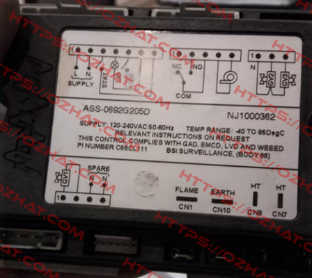 ASS-0692G205D   -obsolete and cannot be purchased or made  Pektron