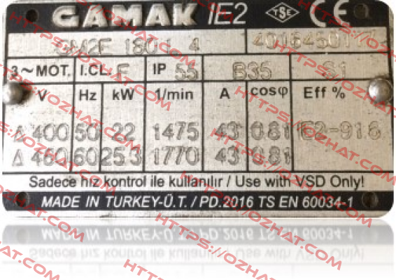 GM2E 180 L 4   Gamak