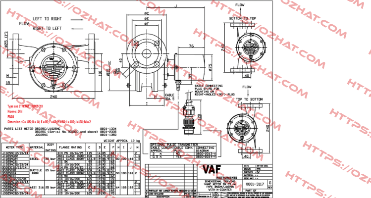 B5025C13  VAF Instruments