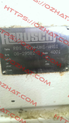 Overhaul Kit For RBS 75/H-UNI/ANSI  Robuschi