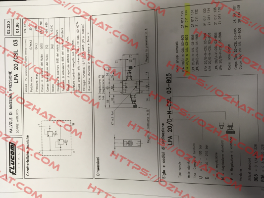 LPA 20 / D-N -CSL 03-B05   21 011 130   Flucom