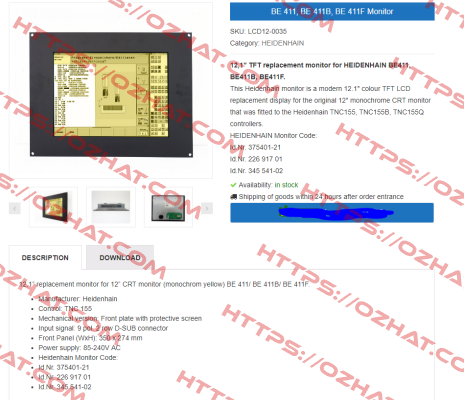 LCD12-0035 - obsolete, replaced by - LCD12-0035c  TSUBIS