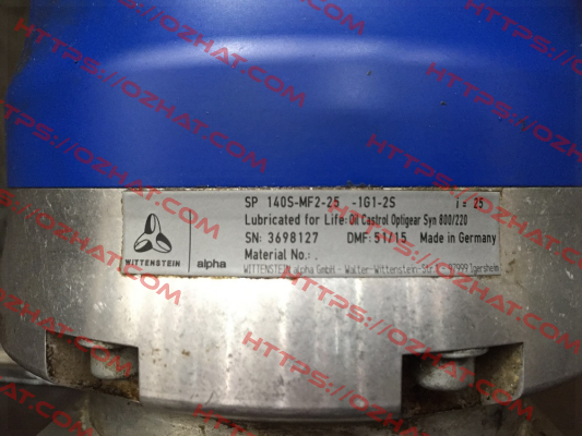 SP 140S-MF2-25-1G1-2S  Wittenstein