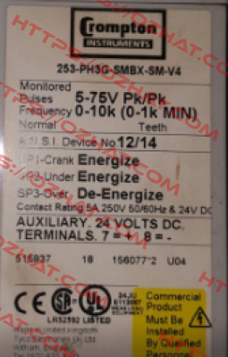 253-PH3G-SMBX-SM V4 CROMPTON INSTRUMENTS (TE Connectivity)