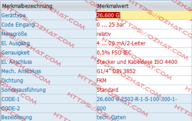 26.600G-2502-R-1-5-100-300-1-000 Bd Sensors