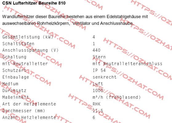 CSN Lufthitzer 810/4 (24710603630445425)  Schniewindt