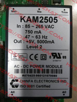 KAM 2505 obsolete (discontinued), without replacment / alternative  Chinfa Electronics