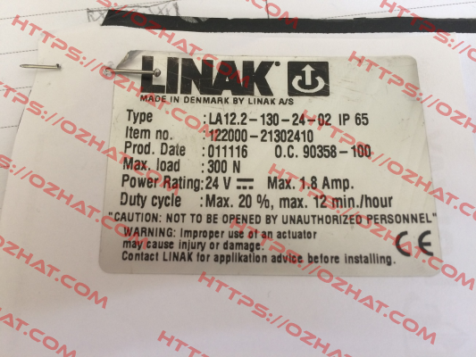 LA12.2-130-24-02 IP65 Linak