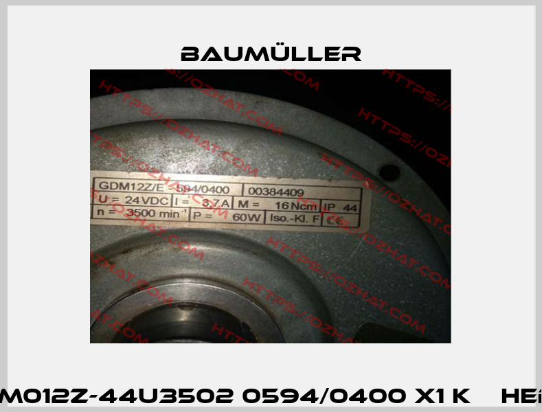GDM012Z-44U3502 0594/0400 x1 K С HEDS  Baumüller