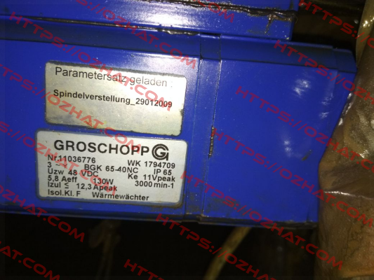 WK 1794709,11036776 OEM  Groschopp