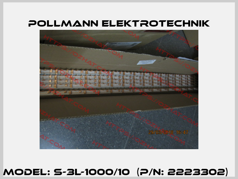 Model: S-3L-1000/10  (P/N: 2223302)   Pollmann Elektrotechnik