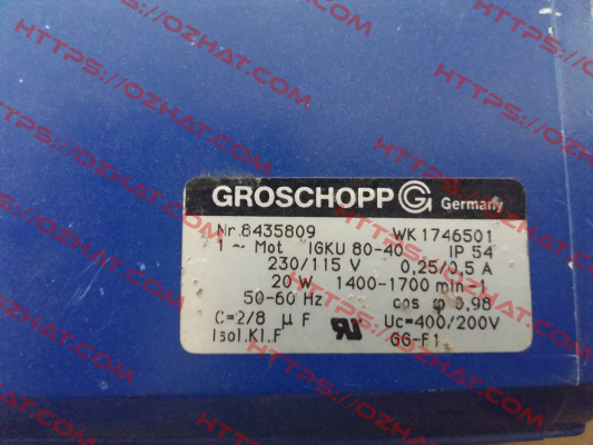 Nr: 8435806 WK 1746501  Groschopp