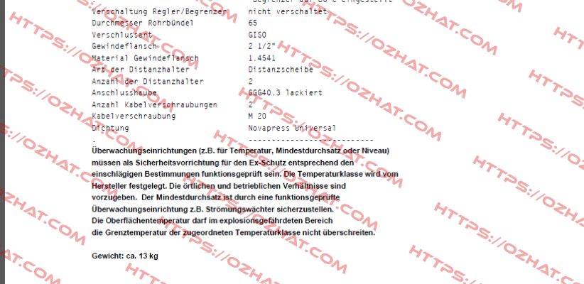 95F/RC-Exdet1,5T3/T200´C Schniewindt