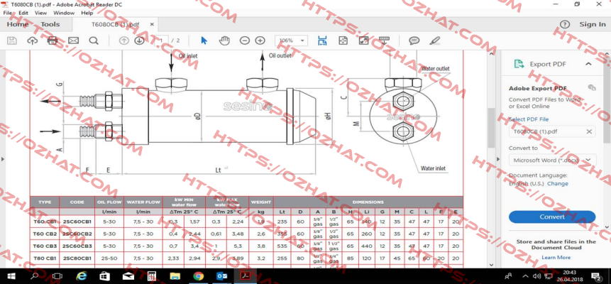 Type: T60 CB2 Sesino