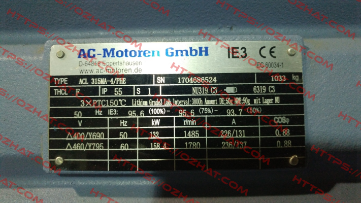 ACL 315 MA 4/PHE  AC Motoren