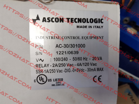 P/N AC-30/301000  Ascon