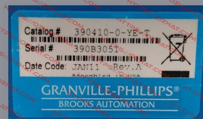 390410-0-YE-T    GRANVILLE PHILLIPS