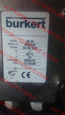 Model: SE 55,  ITEM : IT 03186 (OEM)  Burkert