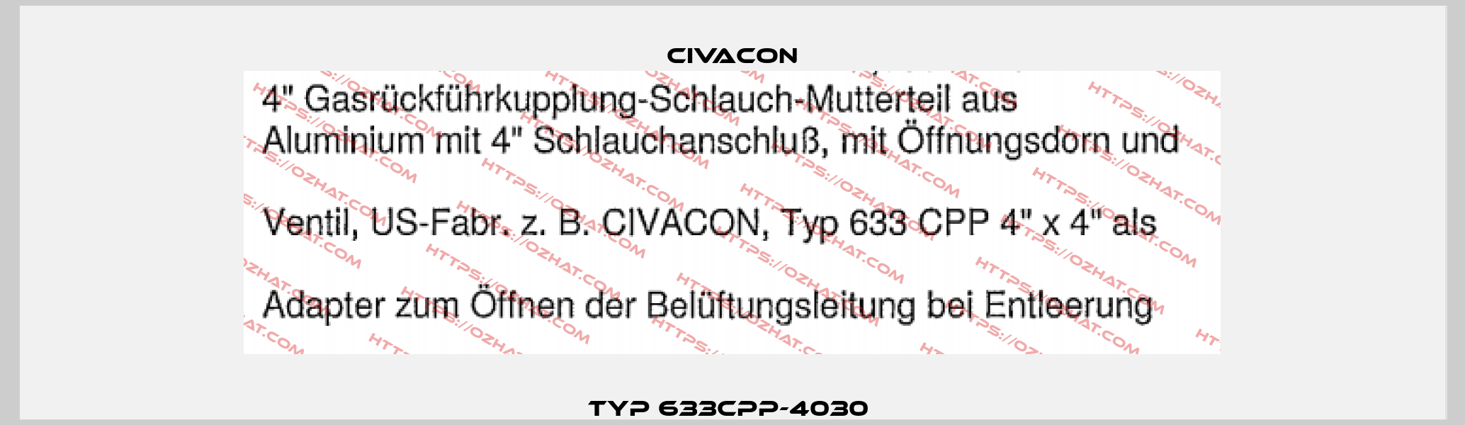 Typ 633CPP-4030  Civacon