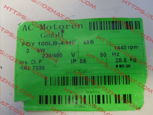 FCY 100 LB 4/HE  AC Motoren