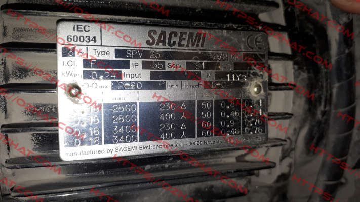 SPV 25 (220mm) Sacemi