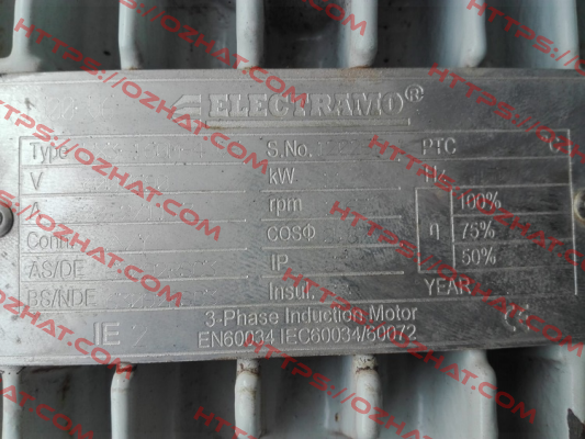 MOD. YX3 160M-4 V6 Electramo