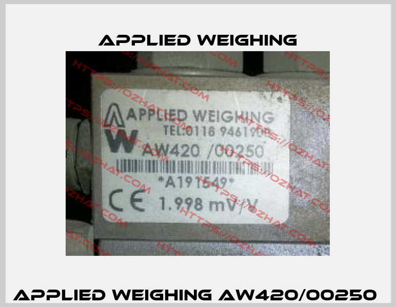 Applied Weighing AW420/00250  Applied Weighing