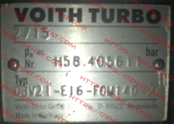 DBV 21-E16 FOM 140-24  Voith