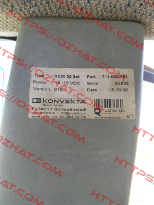 KS20.02 Set (T11-000-791) obsolete, replacement H11-004-446  Konvekta