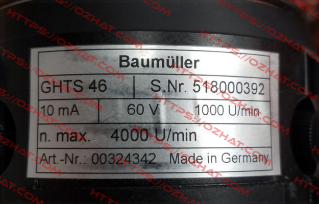 GHTS 46 (60 V 1000 U) Baumüller