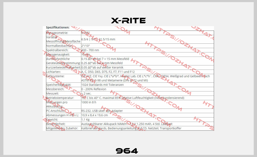 964  X-Rite