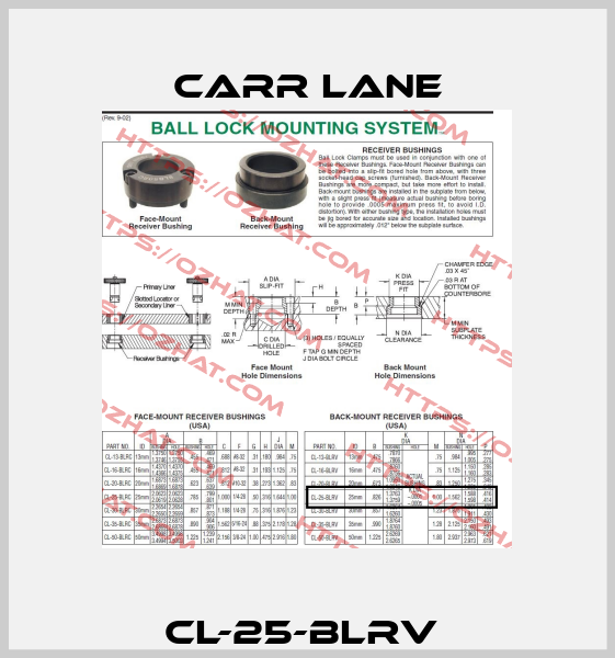 CL-25-BLRV  Carr Lane